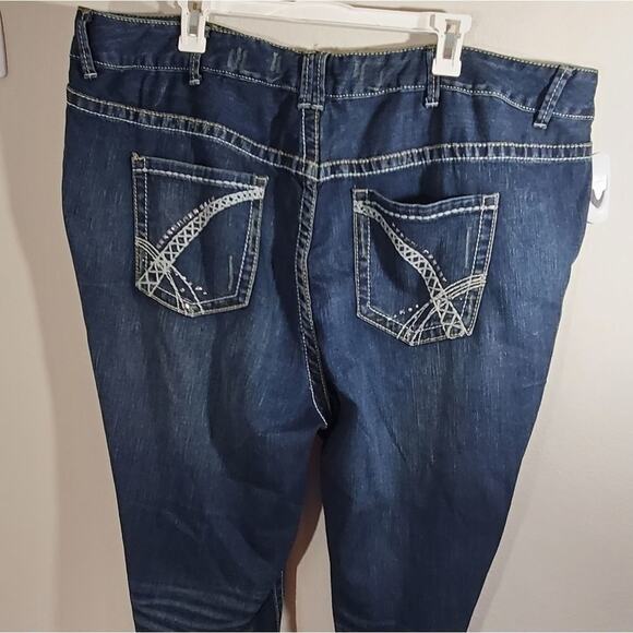 New‎ Lane Bryant distressed studded bootcut jeans - Picture 11 of 12